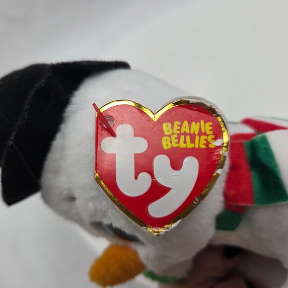 Ty Beanie Bellies Christmas/Holiday WEATHERBY the Snowman 6" - Picture 6 of 9